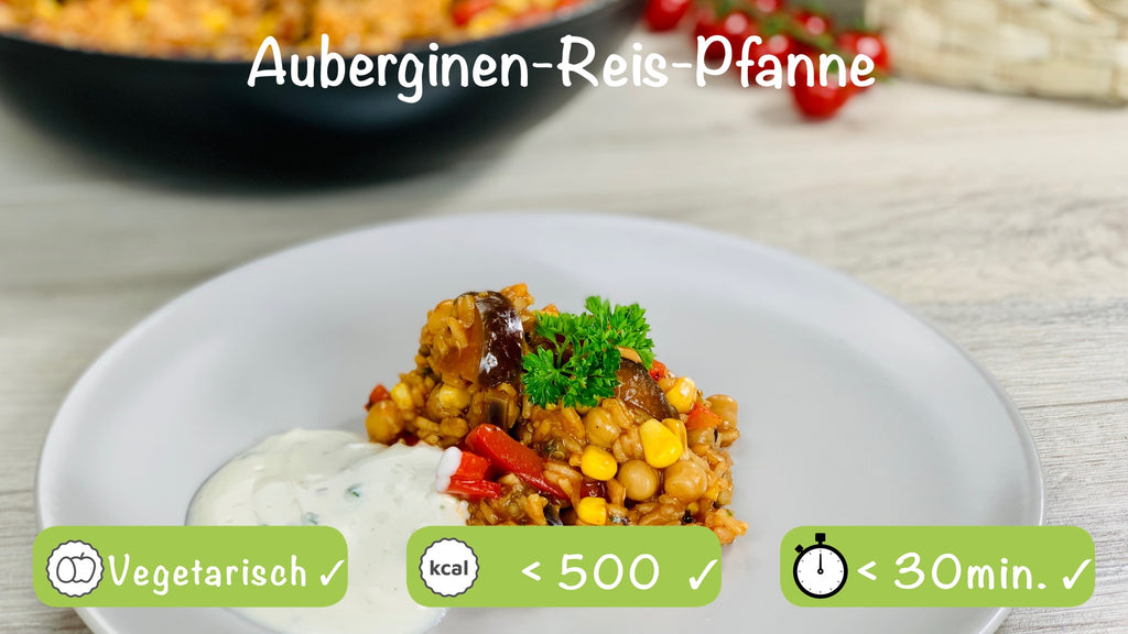 Auberginen Reis Pfanne – WOLFGARTEN+ Auberginen Reis Pfanne – WOLFGARTEN+
