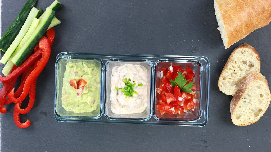 Drei leckere Snack-Dips