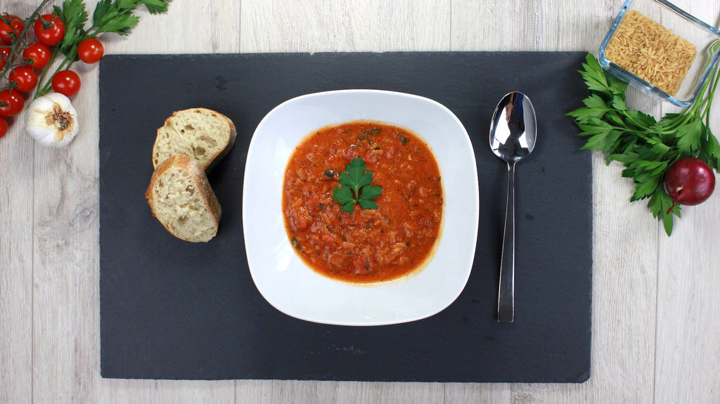 Tomatensuppe mit Reis