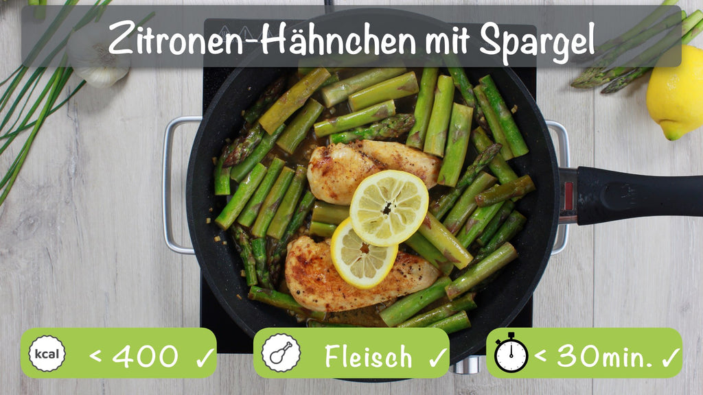 Zitronen-Hähnchen mit Spargel