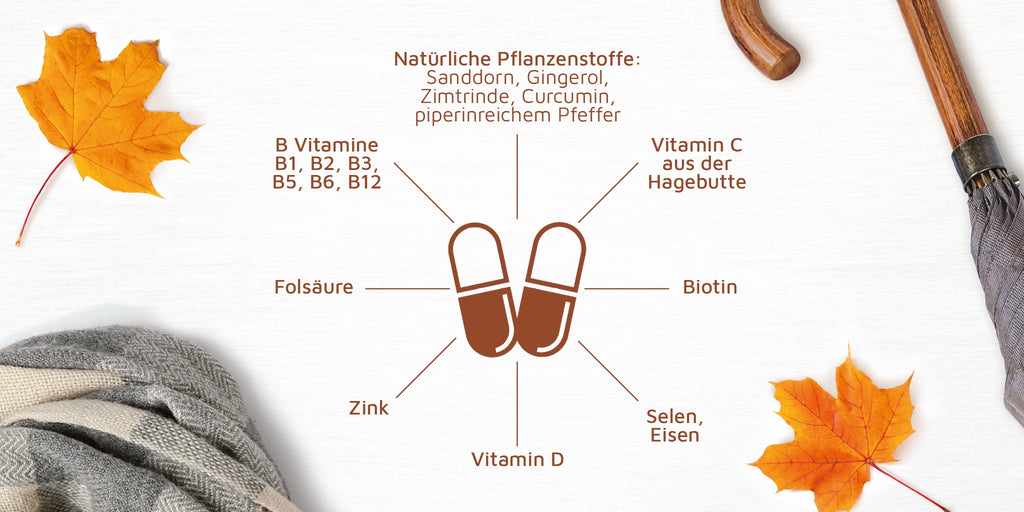 natürliche Pflanzenstoffe, Vitamine B, C Mineralstoffe, Spurenelemente 